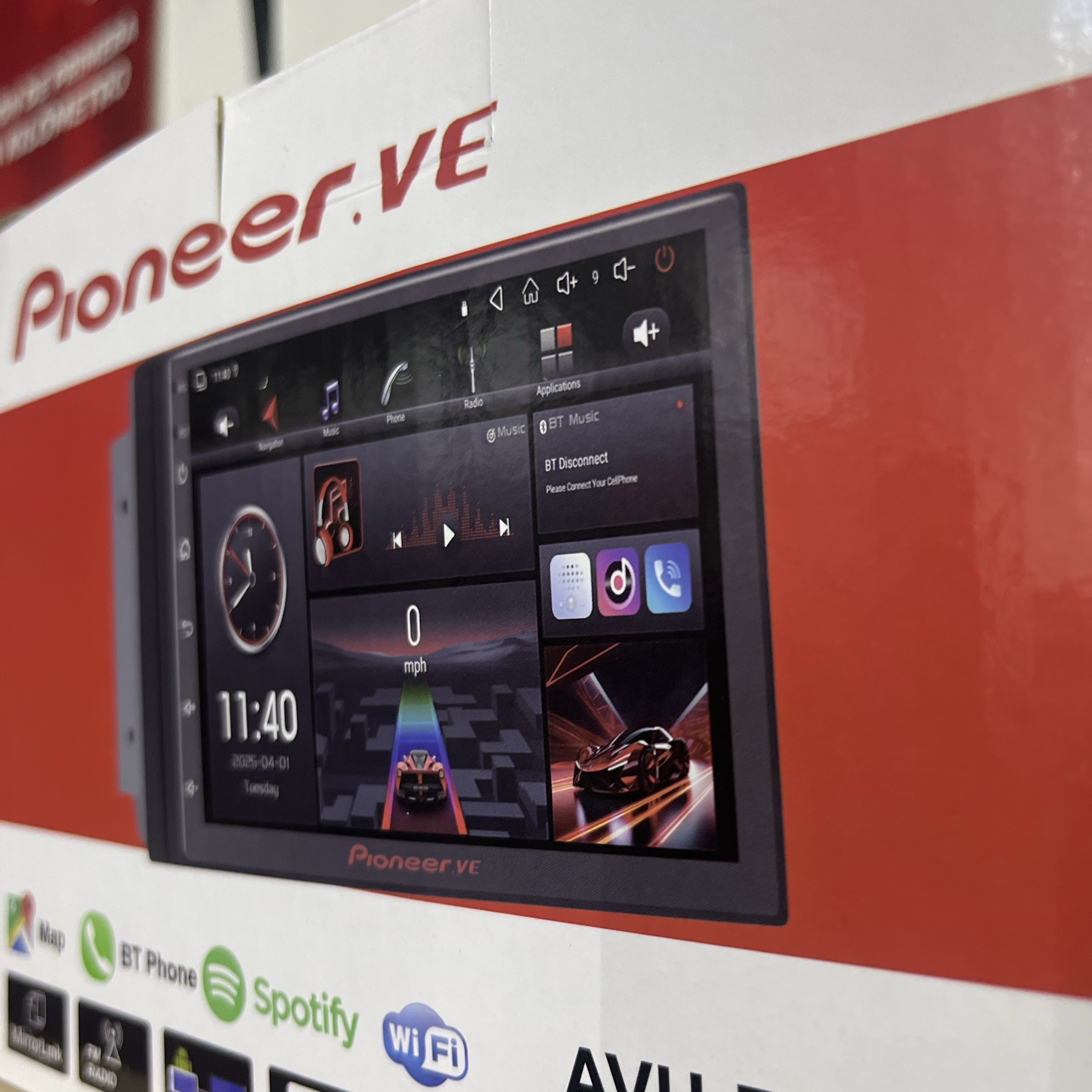 Pantalla Android 9” 4/128 Pioneer.ve