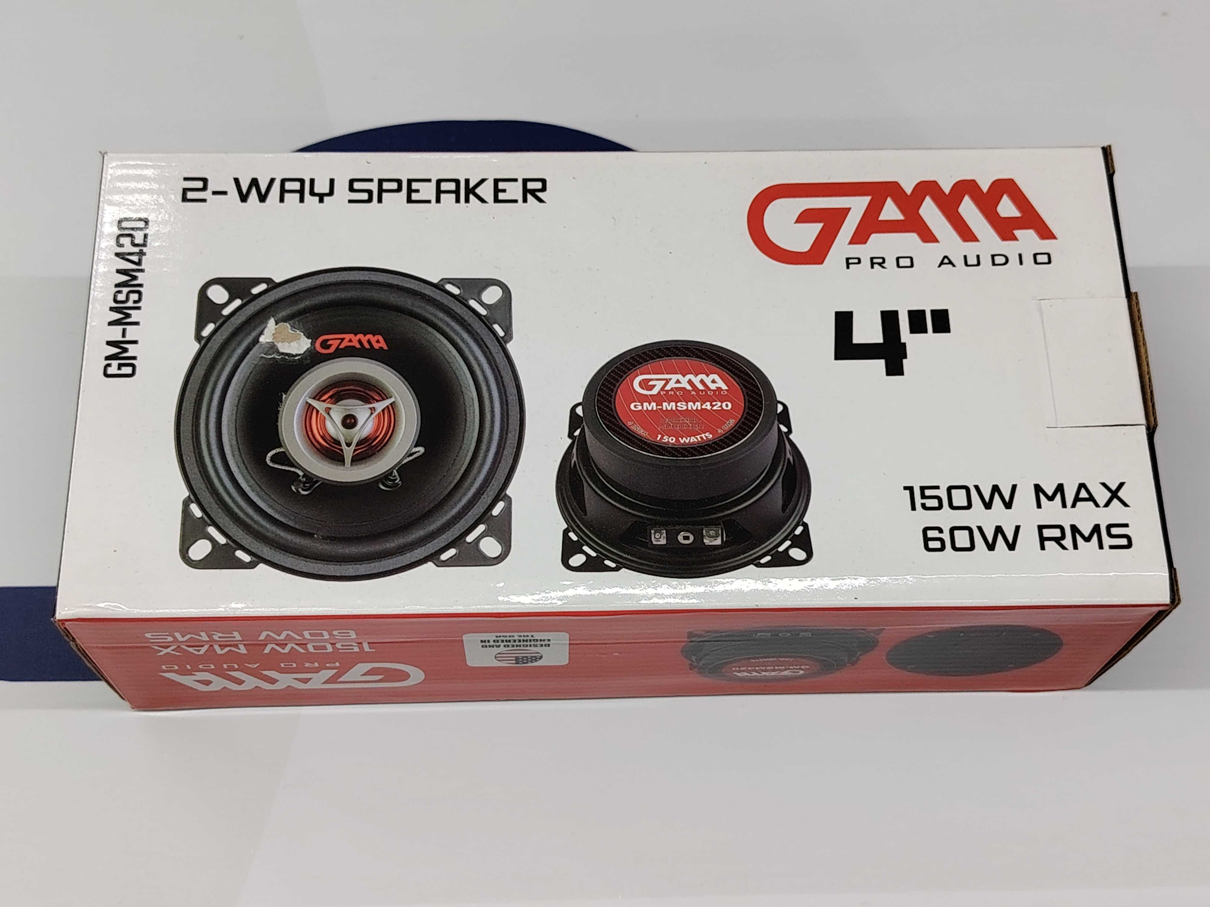 CORNETAS COAXIAL 4" 2 VIAS 50W GM-MSM420 GAMMA